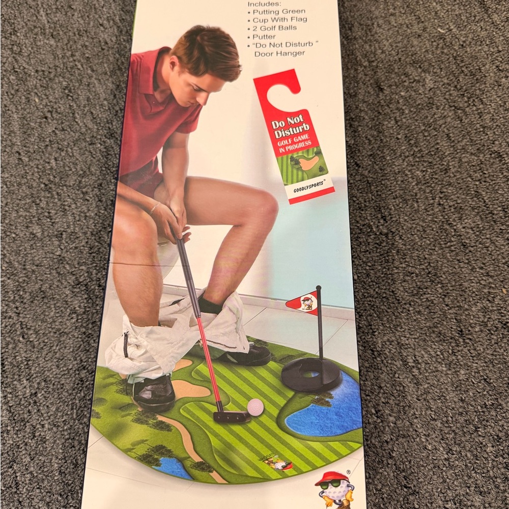 Bathroom Golf Putting Set - Green